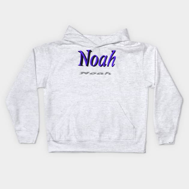 Noah-Name--waleed Kids Hoodie by Waleed Mahmud